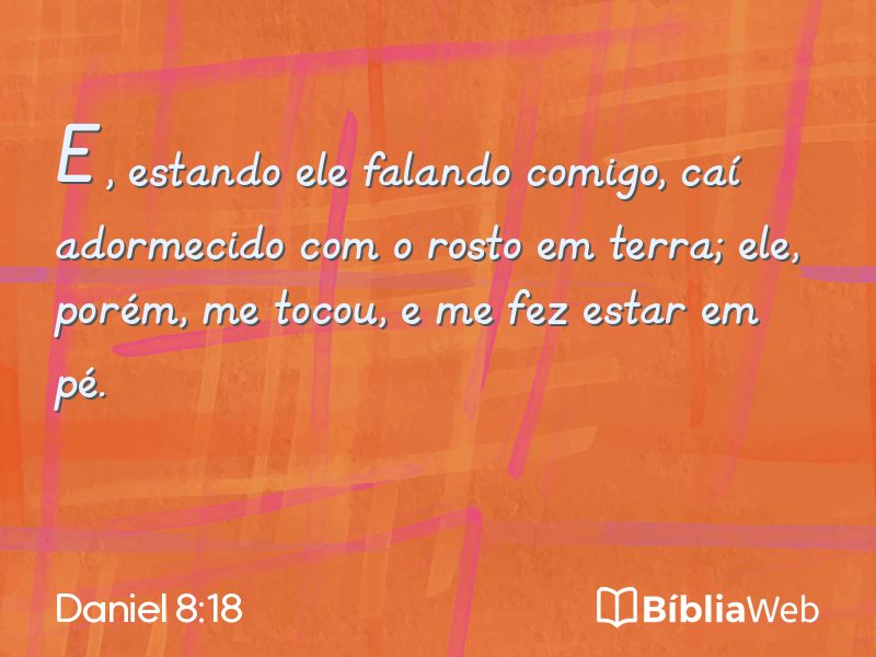 Daniel 8:18 em imagem para compartilhar