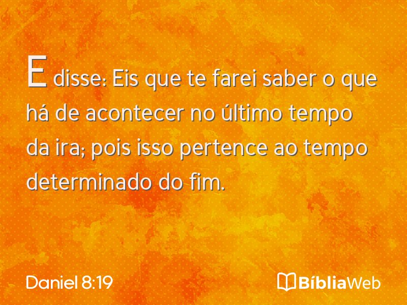 Daniel 8:19 em imagem para compartilhar