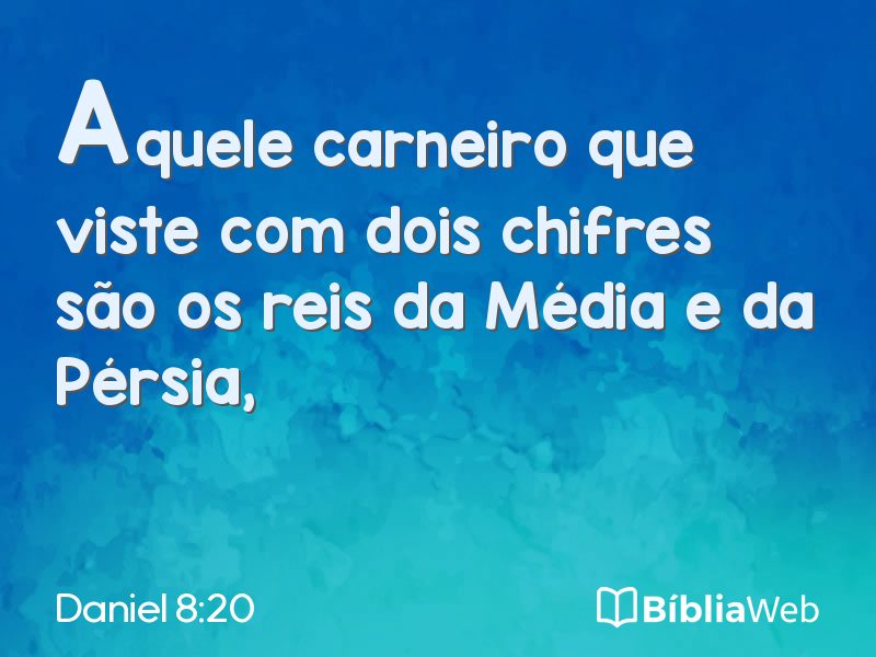 Daniel 8:20 em imagem para compartilhar