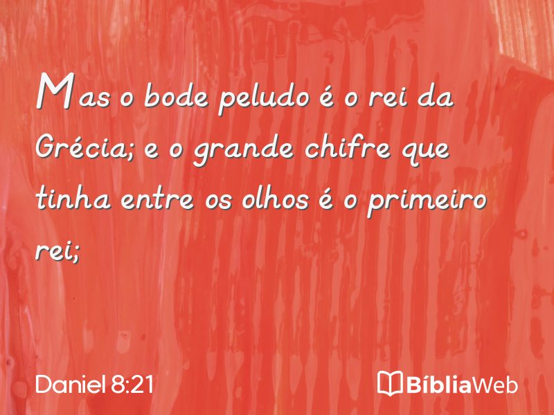 Daniel 8:21 em imagem para compartilhar