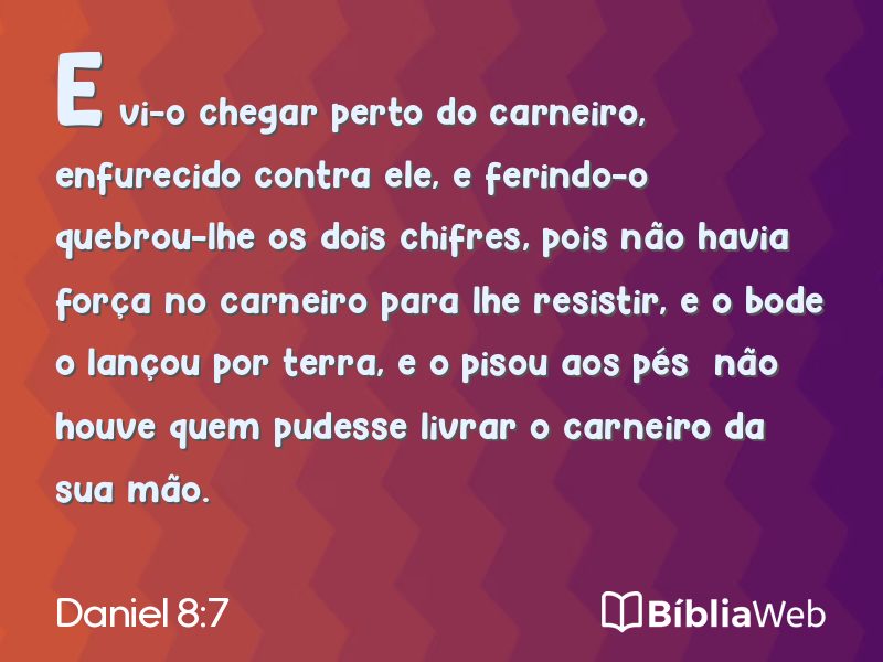 Daniel 8:7 em imagem para compartilhar