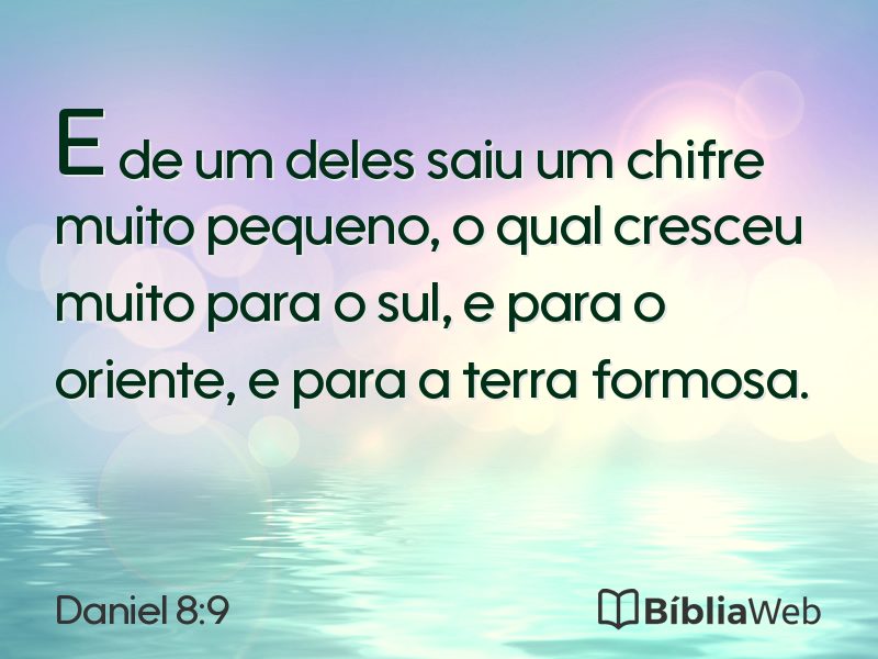 Daniel 8:9 em imagem para compartilhar