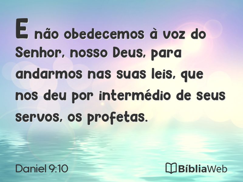Daniel 9:10 em imagem para compartilhar