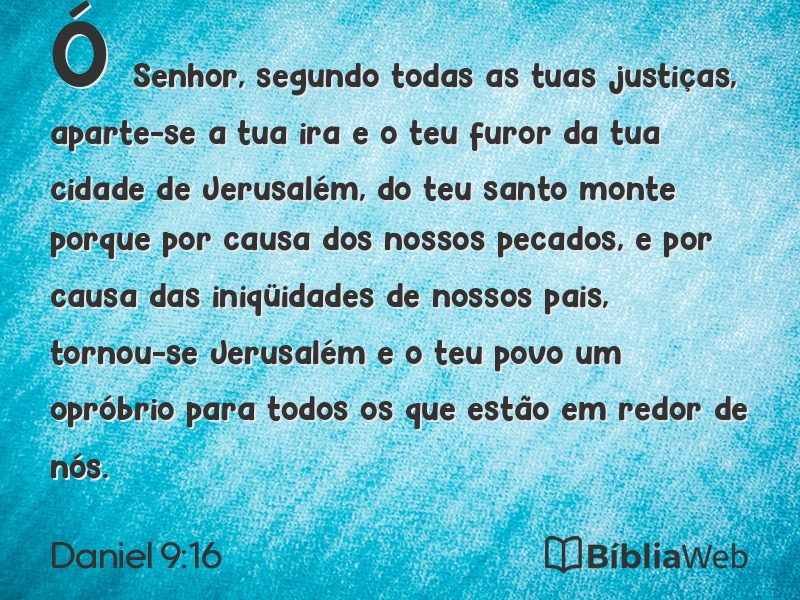 Daniel 9:16 em imagem para compartilhar