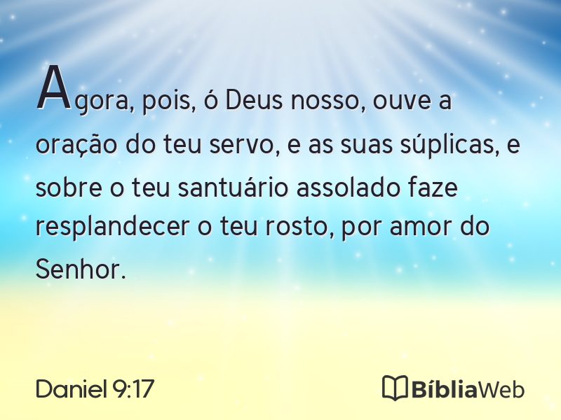 Daniel 9:17 em imagem para compartilhar