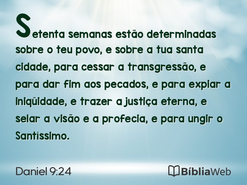 Daniel 9:24 em imagem para compartilhar