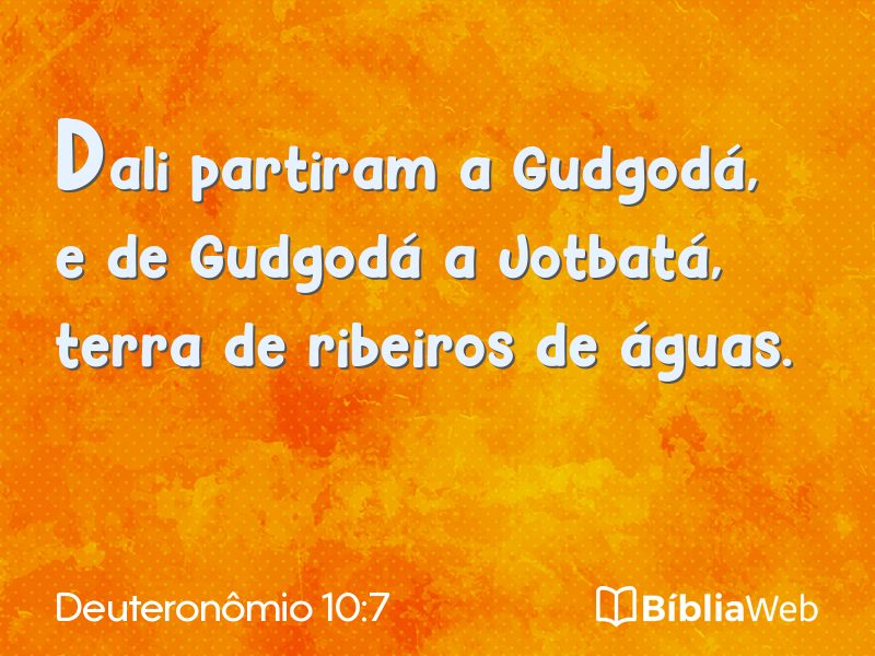 Deuteronômio 10:7 em imagem para compartilhar