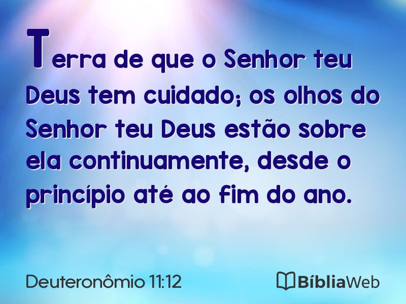 Deuteronômio 11:12 em imagem para compartilhar