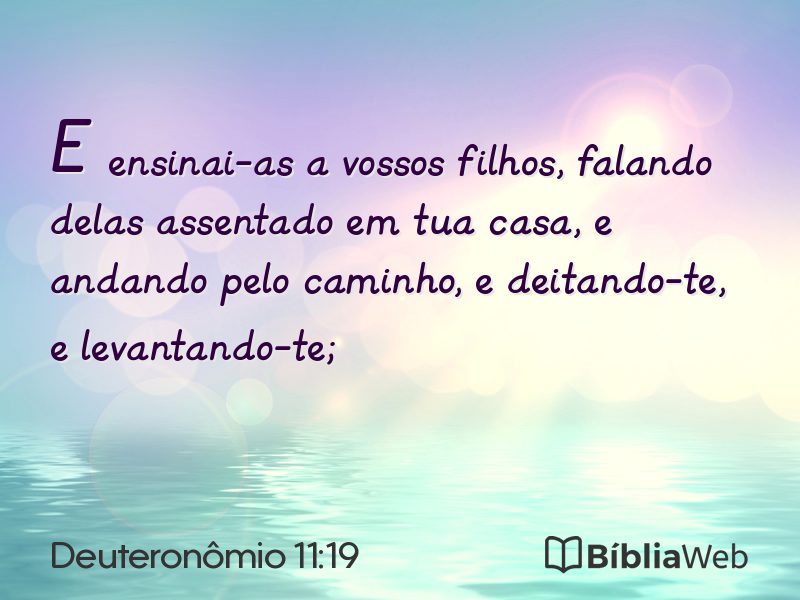 Deuteronômio 11:19 em imagem para compartilhar