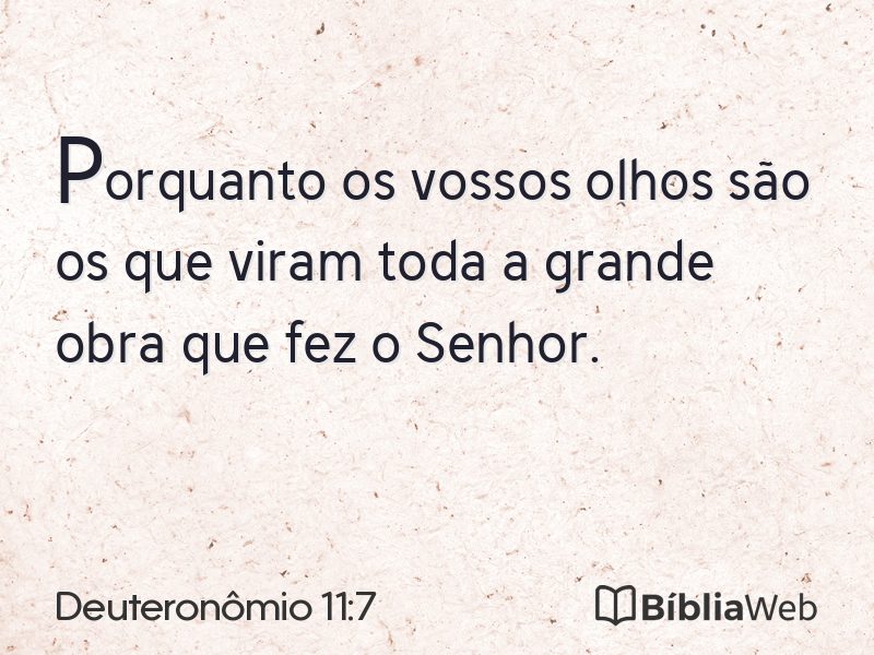 Deuteronômio 11:7 em imagem para compartilhar