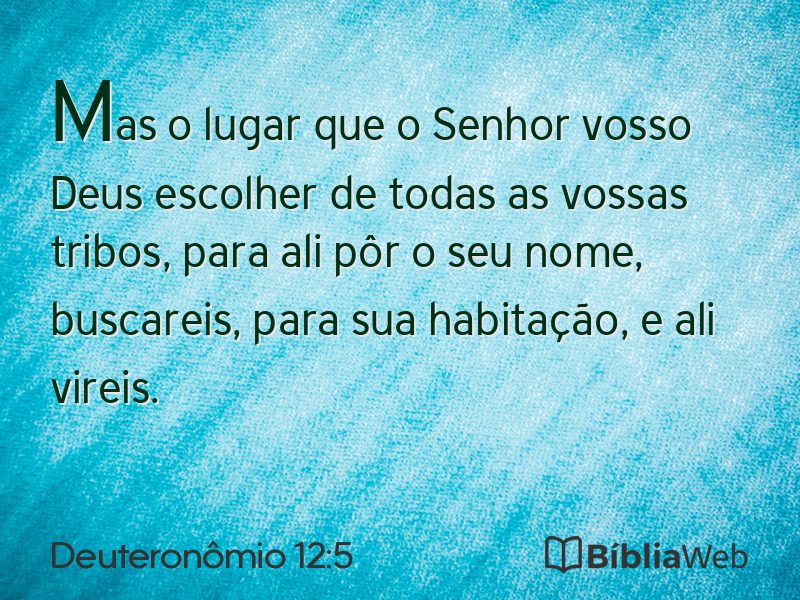 Deuteronômio 12:5 em imagem para compartilhar
