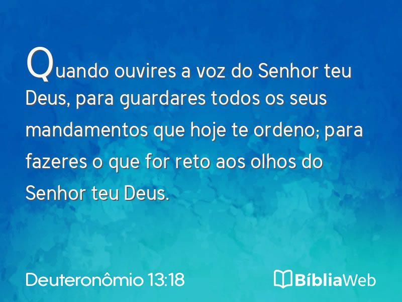 Deuteronômio 13:18 em imagem para compartilhar