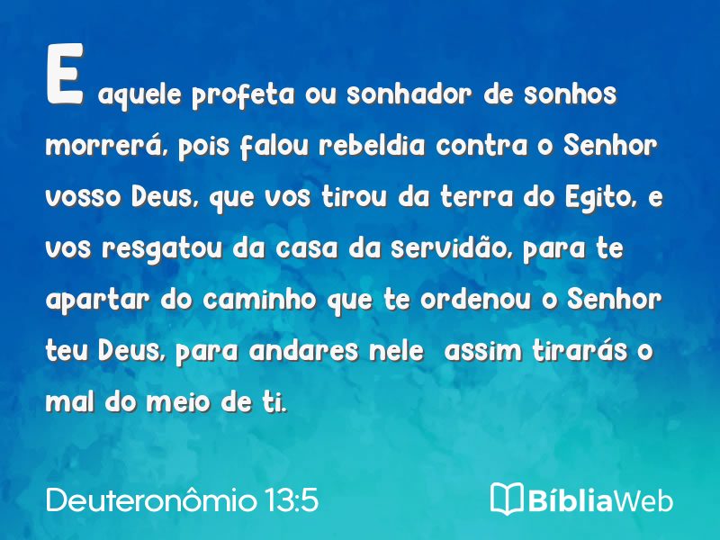 Deuteronômio 13:5 em imagem para compartilhar