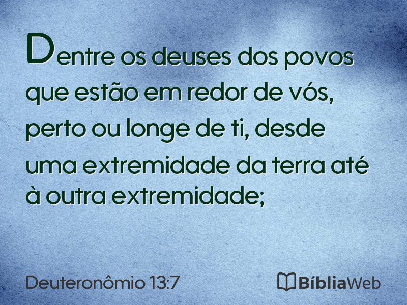 Deuteronômio 13:7 em imagem para compartilhar
