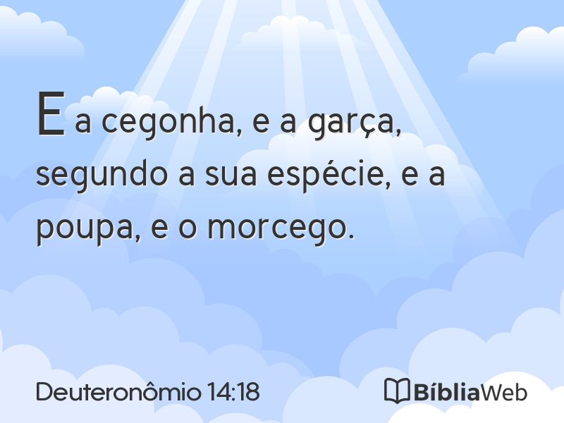 Deuteronômio 14:18 em imagem para compartilhar