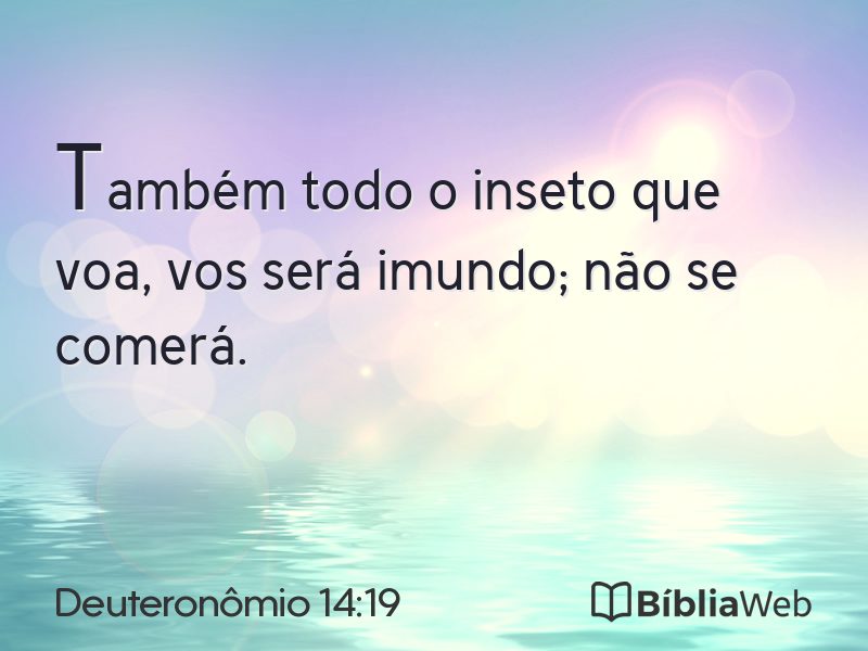 Deuteronômio 14:19 em imagem para compartilhar