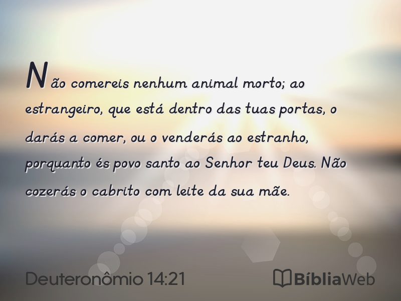 Deuteronômio 14:21 em imagem para compartilhar