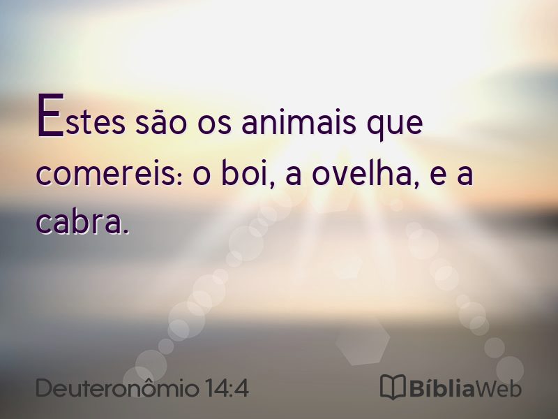 Deuteronômio 14:4 em imagem para compartilhar