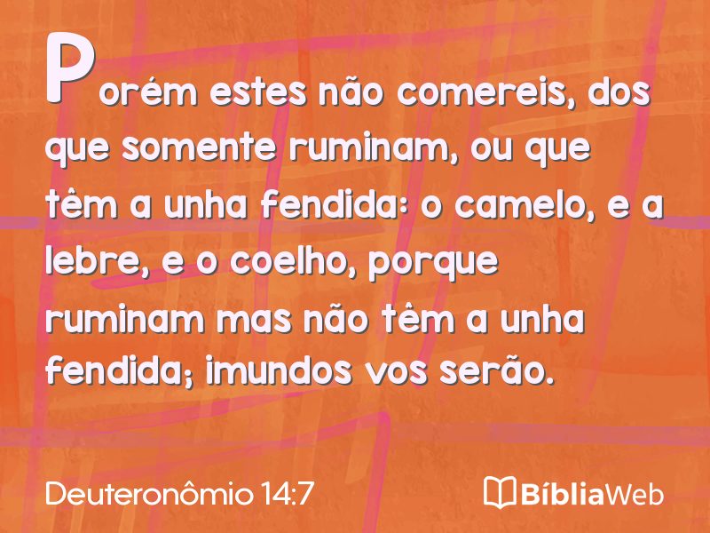 Deuteronômio 14:7 em imagem para compartilhar