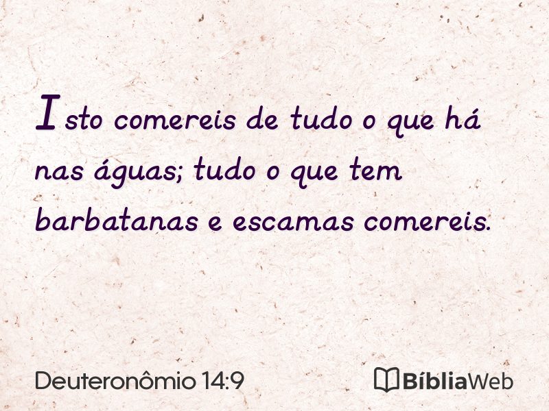 Deuteronômio 14:9 em imagem para compartilhar