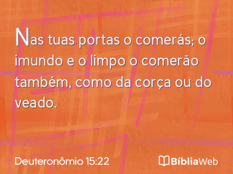 Deuteronômio 15:22 em imagem para compartilhar