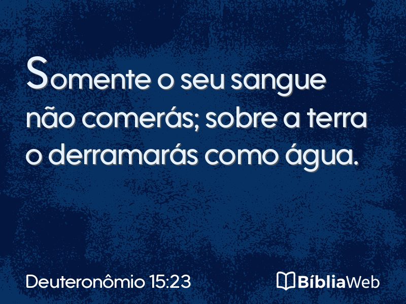 Deuteronômio 15:23 em imagem para compartilhar