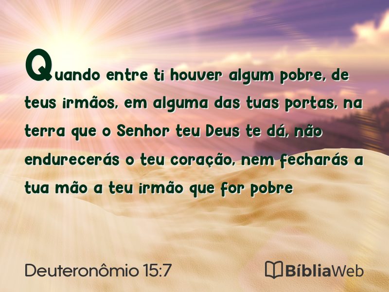 Deuteronômio 15:7 em imagem para compartilhar