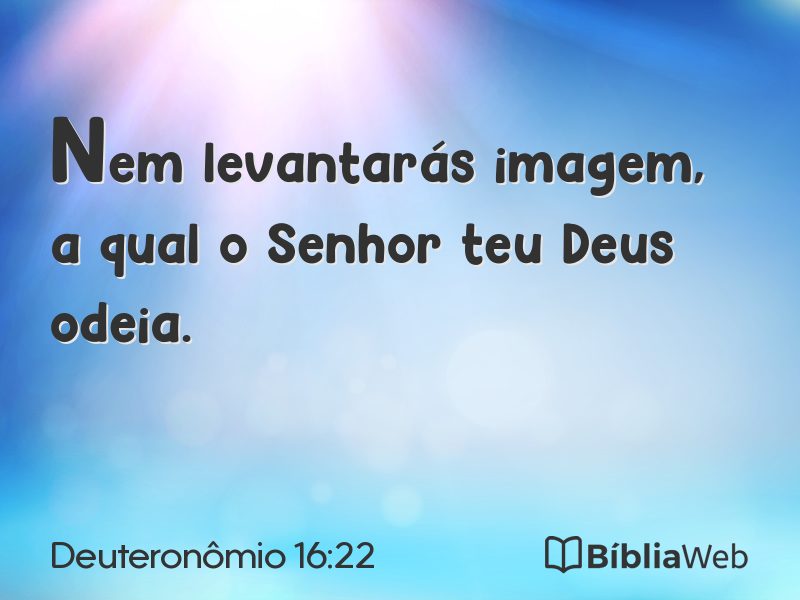 Deuteronômio 16:22 em imagem para compartilhar
