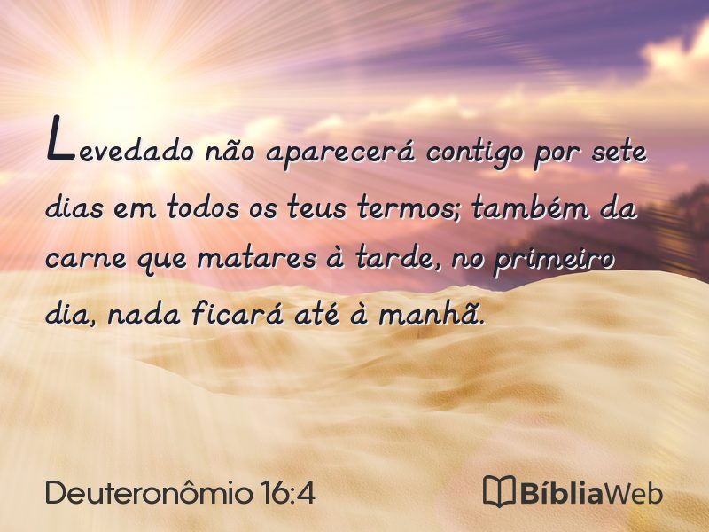 Deuteronômio 16:4 em imagem para compartilhar