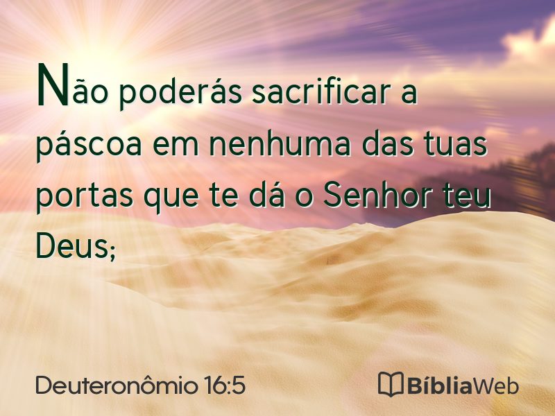 Deuteronômio 16:5 em imagem para compartilhar