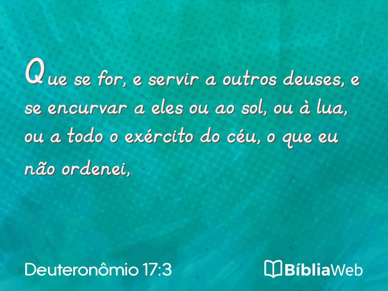 Deuteronômio 17:3 em imagem para compartilhar