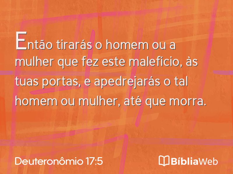 Deuteronômio 17:5 em imagem para compartilhar
