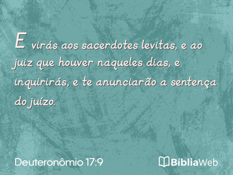 Deuteronômio 17:9 em imagem para compartilhar