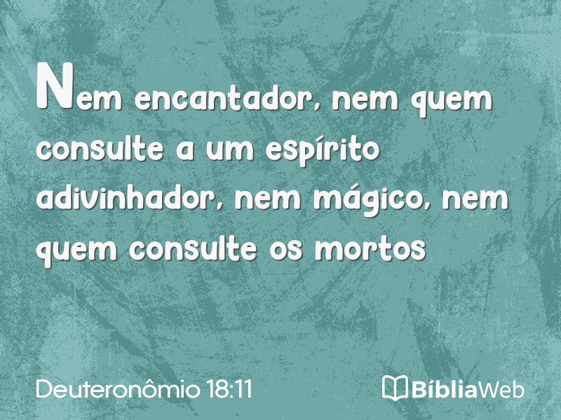 Deuteronômio 18:11 em imagem para compartilhar