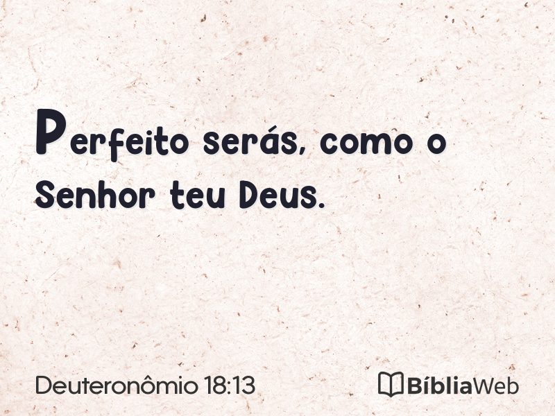 Deuteronômio 18:13 em imagem para compartilhar