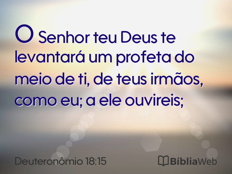 Deuteronômio 18:15 em imagem para compartilhar
