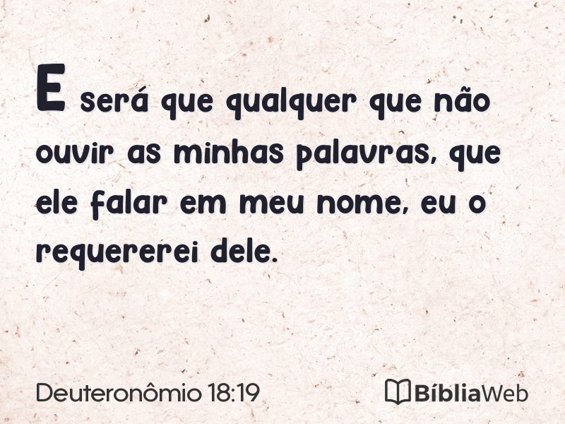 Deuteronômio 18:19 em imagem para compartilhar