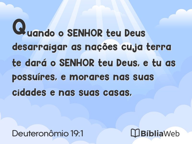 Deuteronômio 19:1 em imagem para compartilhar