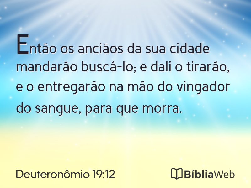 Deuteronômio 19:12 em imagem para compartilhar