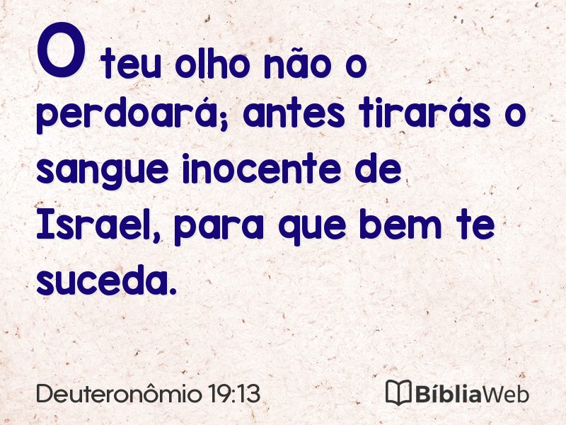 Deuteronômio 19:13 em imagem para compartilhar