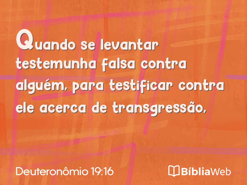 Deuteronômio 19:16 em imagem para compartilhar