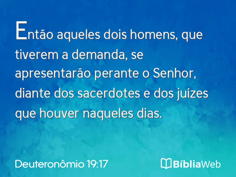 Deuteronômio 19:17 em imagem para compartilhar