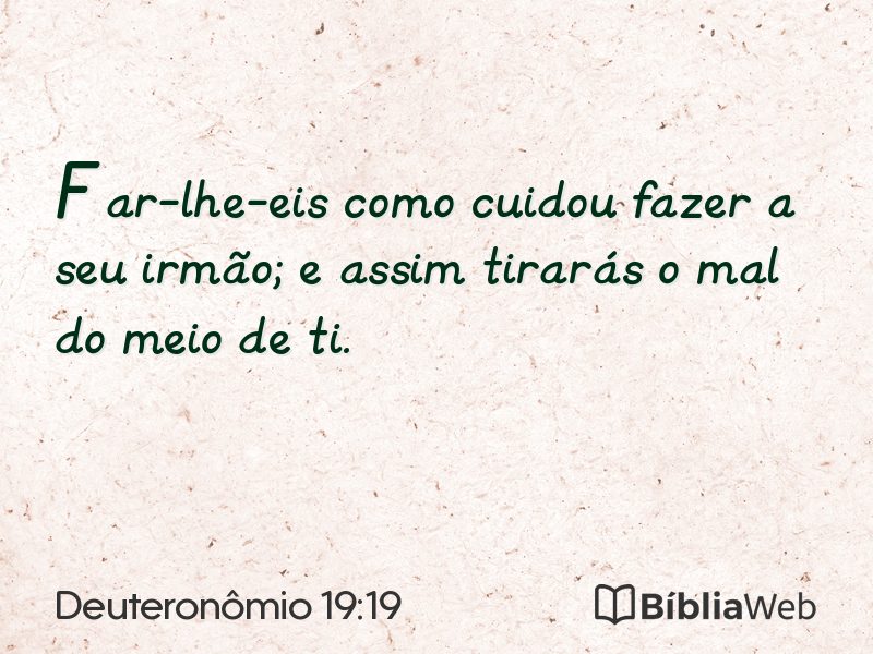 Deuteronômio 19:19 em imagem para compartilhar