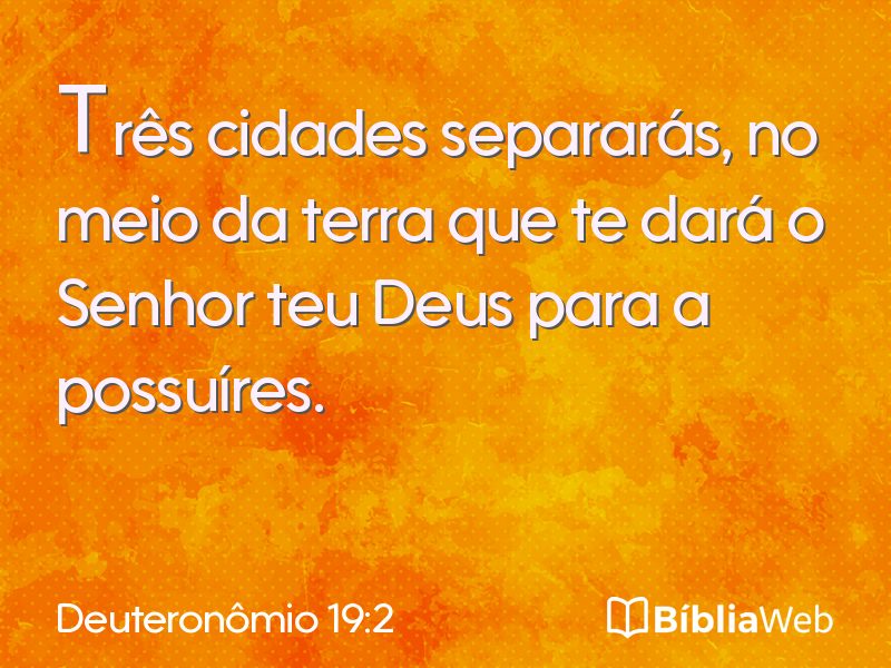 Deuteronômio 19:2 em imagem para compartilhar