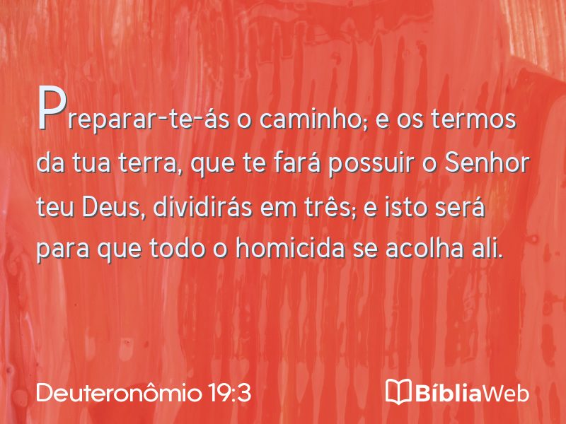 Deuteronômio 19:3 em imagem para compartilhar