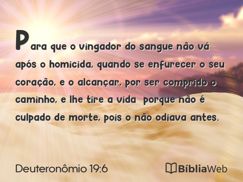 Deuteronômio 19:6 em imagem para compartilhar