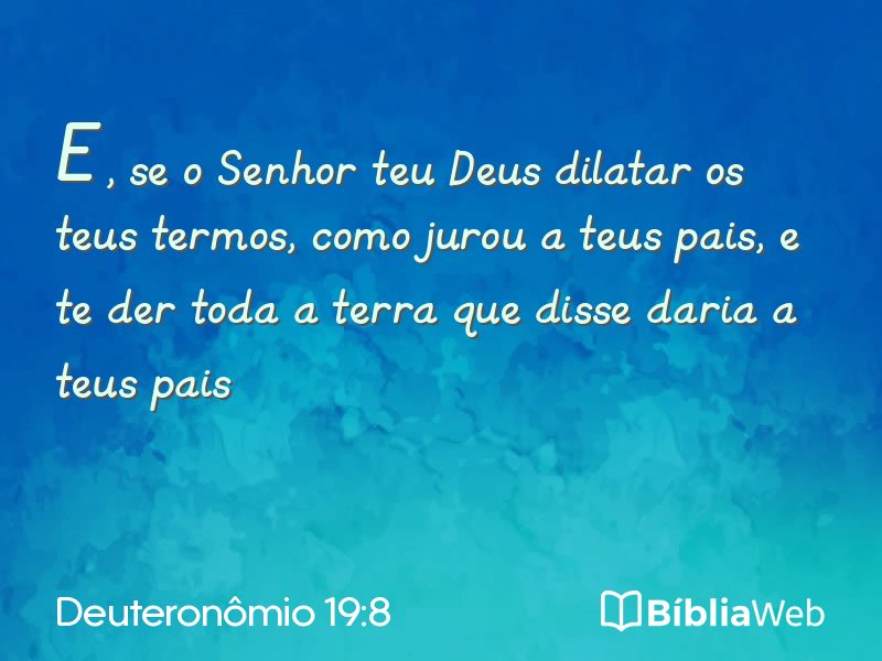 Deuteronômio 19:8 em imagem para compartilhar