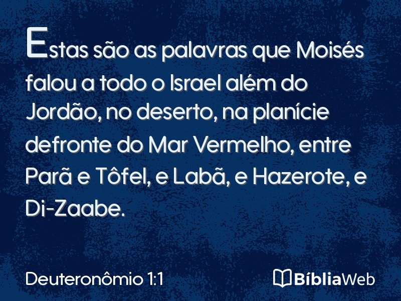 Deuteronômio 1:1 em imagem para compartilhar