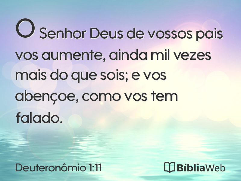 Deuteronômio 1:11 em imagem para compartilhar