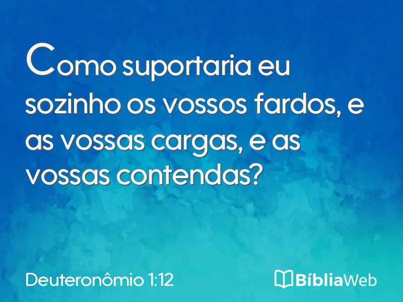 Deuteronômio 1:12 em imagem para compartilhar